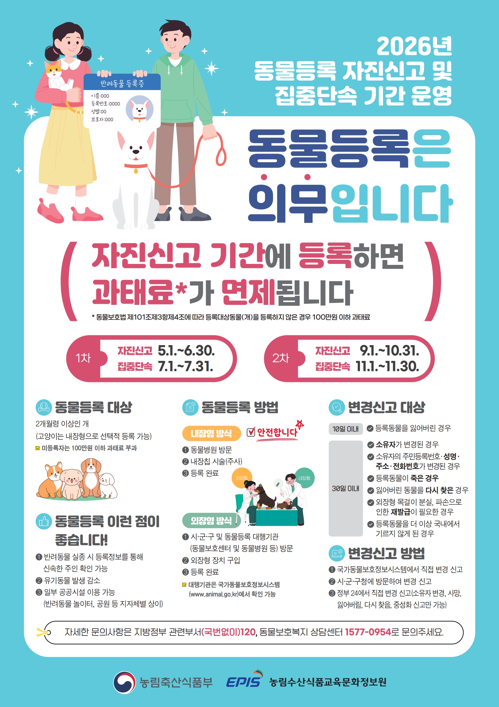 (정례브리핑) 양산시, 2026년 2차 동물등록 자진 신고 기간 운영 보도자료 이미지